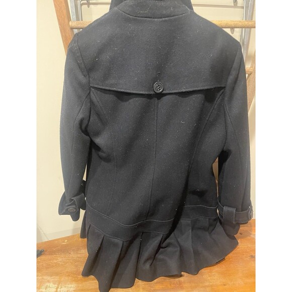 Guess winter black pleated skirt coat M - Picture 3 of 3